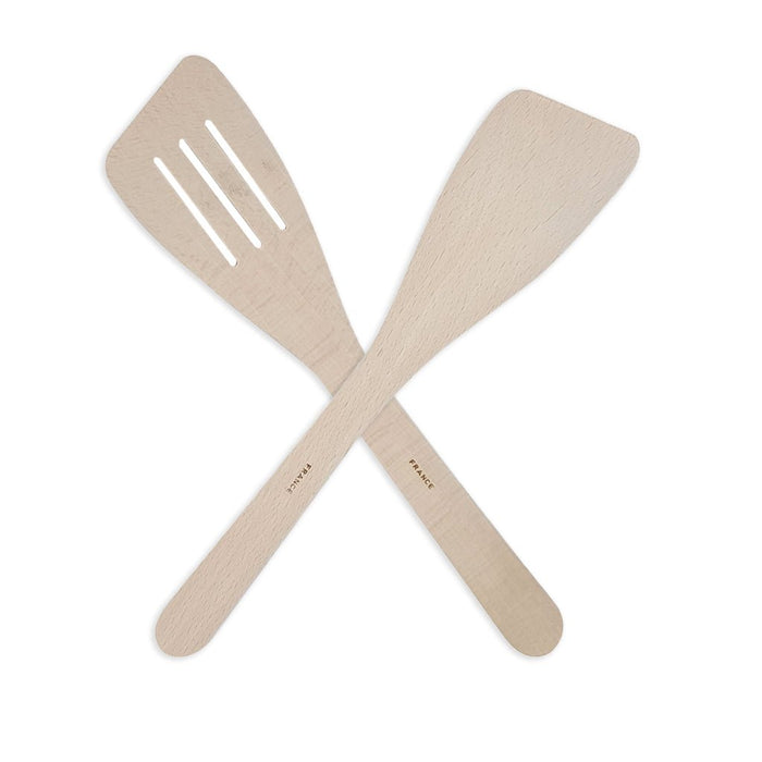 2 - Piece French Beech Spatula Turner Set - Kitchen Supply Wholesale - 2 - Piece French Beech Spatula Turner Set