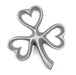 77820 Shamrock Celtic Clover Rosette Iron Mold with Hearts white background