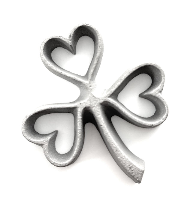 77820 Shamrock Celtic Clover Rosette Iron Mold with Hearts