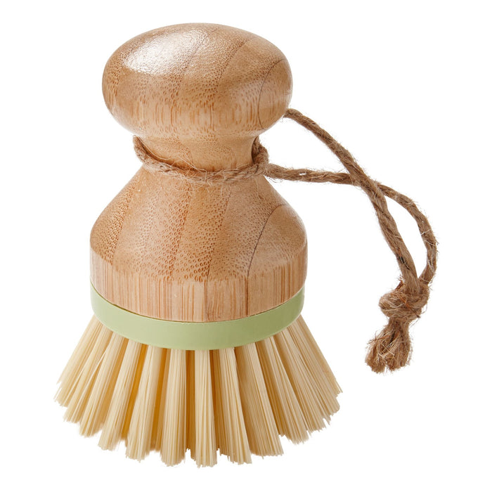 Bamboo Handle Dish Brush, Natural - Kitchen Supply Wholesale - Bamboo Handle Dish Brush, Natural