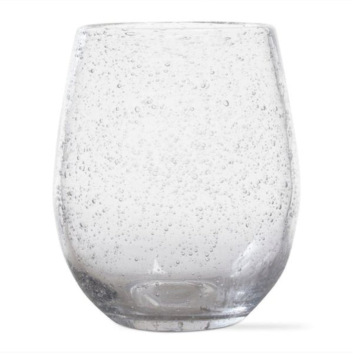 Bubble Glass Stemless Wine 14 ounce, Clear or Aqua - Kitchen Supply Wholesale - Bubble Glass Stemless Wine 14 ounce, Clear or Aqua