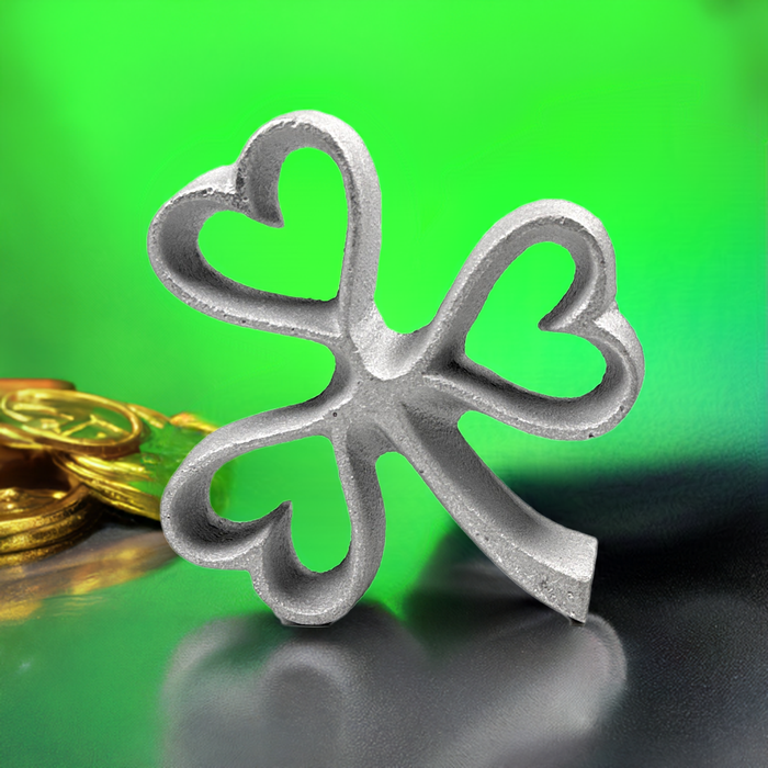 Scandinavian Rosette Mold, Shamrock Heart Celtic 3 x 2.75 x 0.5 Inches